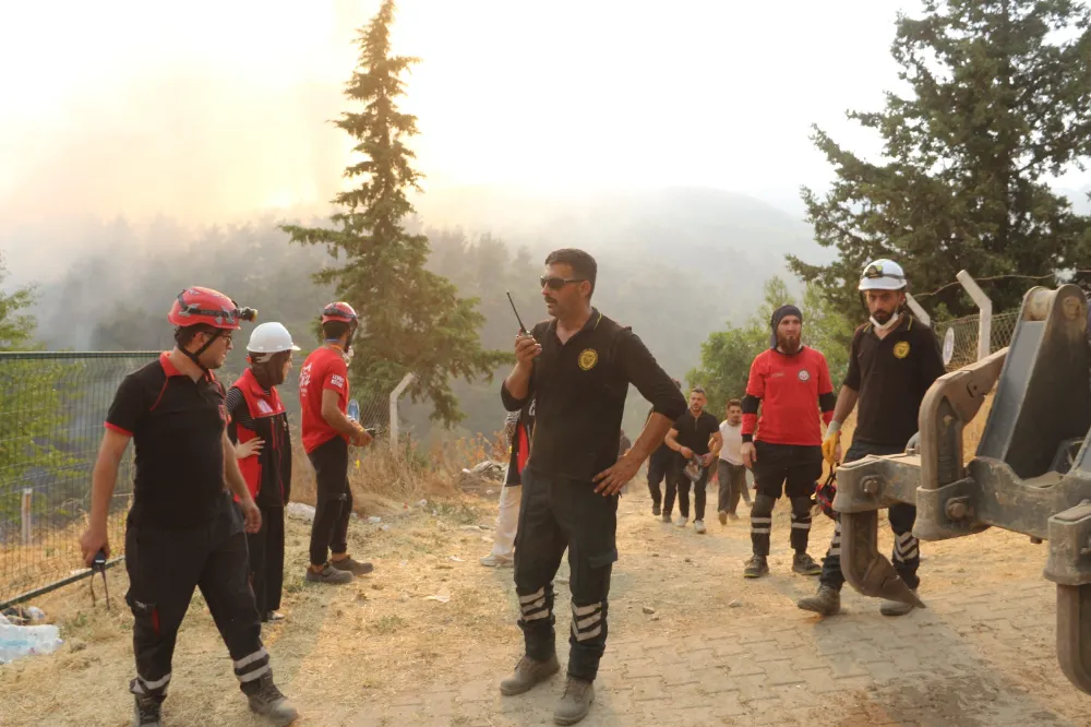 ÇERKEZKÖY UMAY ARAMA KURTARMA ORMAN YANGINLARINA MÜDAHALEYE DEVAM EDİYOR