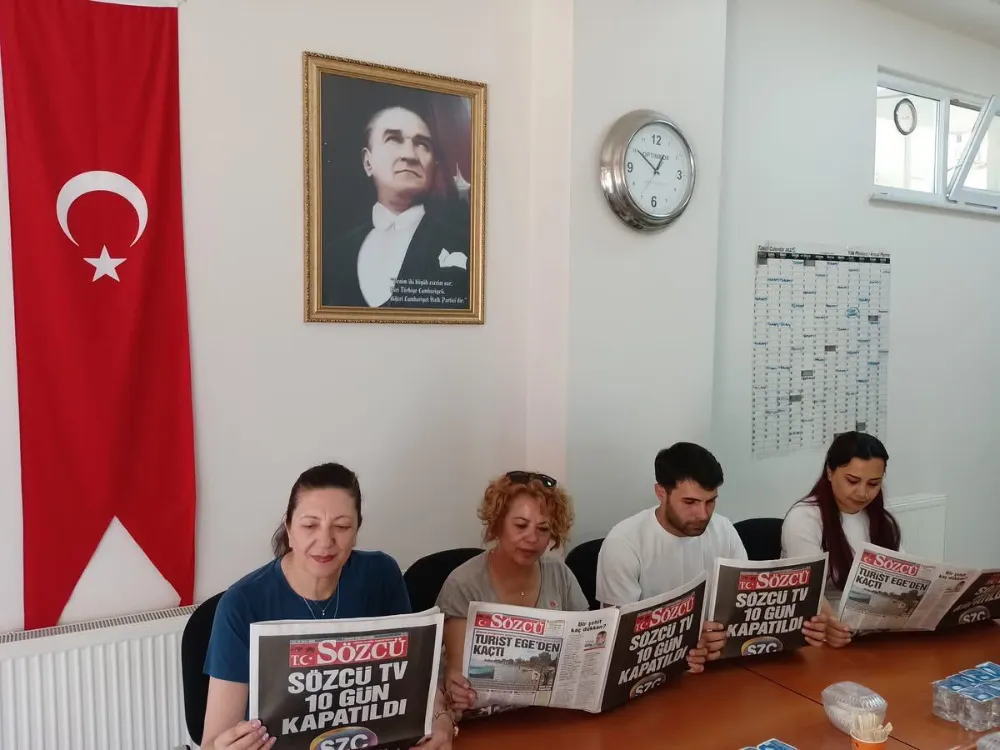 CHP’LİLERDEN KARARTILAN SÖZCÜ TV’YE DESTEK