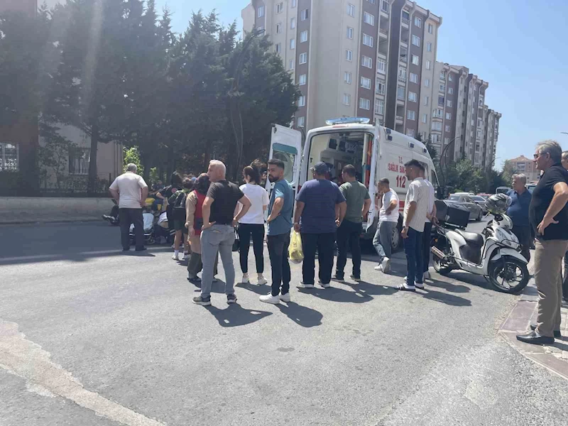 YAYA GEÇİDİNDEN GEÇEN ÇOCUĞA OTOMOBİL ÇARPTI: 1 YARALI