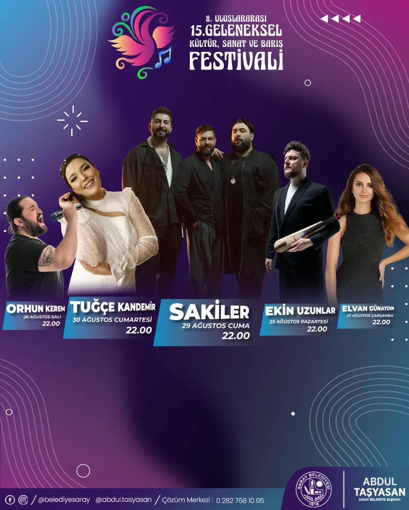  SARAY’DA FESTİVAL HEYECANI BAŞLADI
