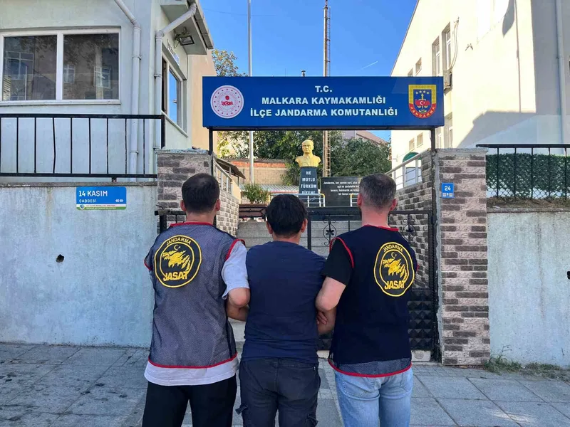 TEKİRDAĞ’DA 15 YIL HAPİS CEZASI BULUNAN ŞAHIS JANDARMA OPERASYONUYLA YAKALANDI