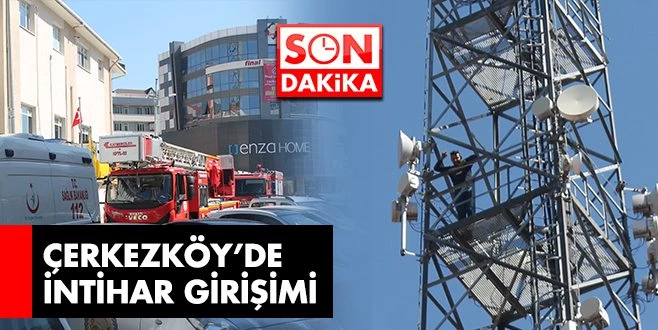 ÇERKEZKÖY`DE İNTİHAR GİRİŞİMİ; 