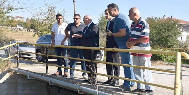 GÖLET İNŞAATINDA İNCELEMELERDE BULUNDU