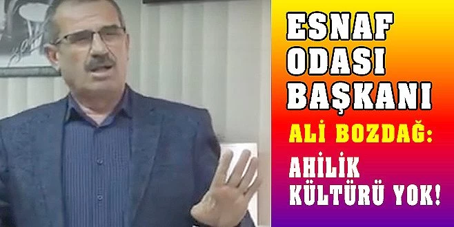 ALİ BOZDAĞ `ARKA BAHÇE` SÖZÜNE KIZDI!