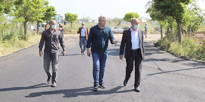 BAŞKAN HİKMET ATA, YOL ÇALIŞMALARINI İNCELEDİ