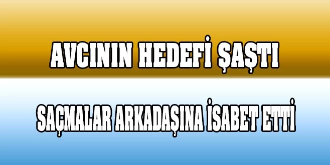 DOMUZ AVLARKEN ARKADAŞINI VURDU