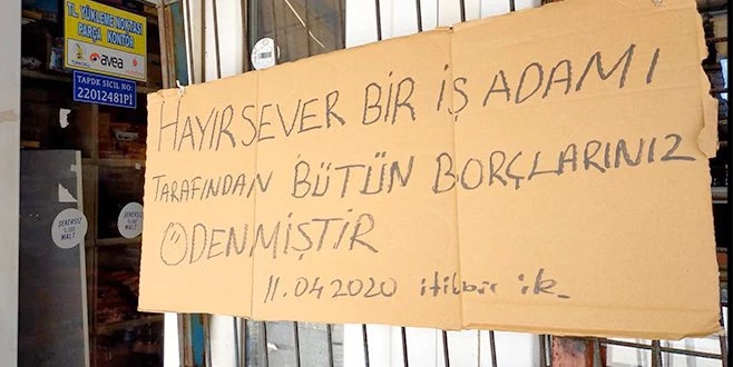 BAKKALIN VERESİYE DEFTERİNİ SATIN ALIP TÜM BORÇLARI SİLDİ