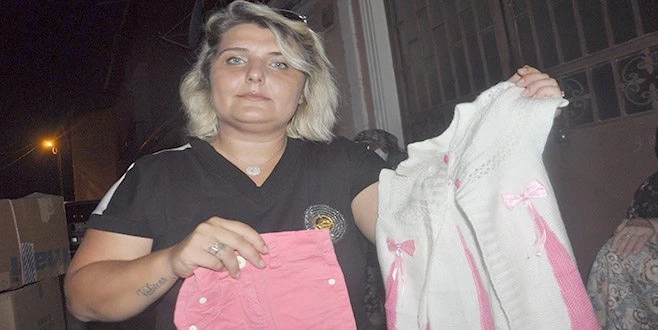 DOĞMAMIŞ BEBEĞİNİN KIYAFETLERİNİ GÖZYAŞLARIYLA YANGIN ZEDELERE GÖNDERDİ