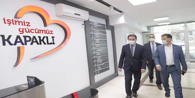 KAYMAKAM BAYRAM SAĞIR, BAŞKAN ÇETİN?İ ZİYARET ETTİ