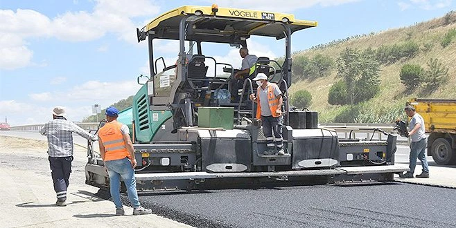ŞEHİR HASTANESİNDE YOL YAPIM ÇALIŞMALARINDA SONA YAKLAŞTI