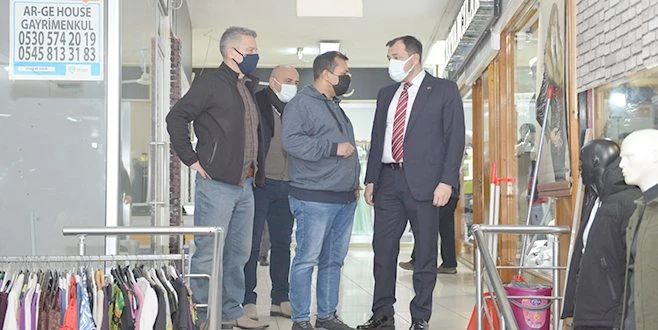 BAŞKAN YÜKSEL PASAJLARDA DEZENFEKSİYON ÇALIŞMALARINI DENETLEDİ