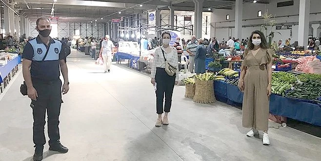 KORONANIN KOL GEZDİĞİ PAZARLARDA SIKI DENETİM