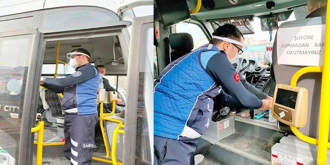 TOPLU ULAŞIM ARAÇLARINDA HİJYEN DENETİMİ SÜRÜYOR