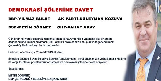 DEMOKRASİ ŞÖLENİ DAVETİ