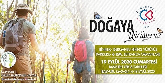 AVRUPA HARAKETLİLİK HAFTASINDA DOĞA YÜRÜYÜŞÜ