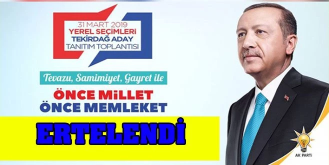 ADAY TANITIM TOPLANTISI ERTELENDİ