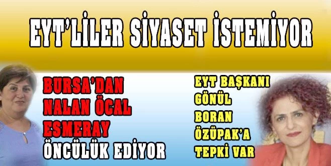 EYT SİYASETE BULAŞTI, DAĞILMAYA BAŞLADI