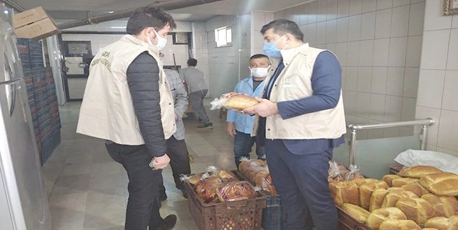 TEKİRDAĞ?DA MARKET VE FIRINLARA KORONAVİRÜS DENETİMİ