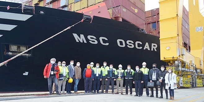 DÜNYANIN EN BÜYÜK KONTEYNER GEMİSİ TEKİRDAĞ?DA