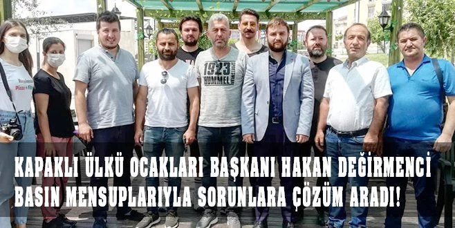 ÜLKÜ OCAKLARI BAŞKANI?NDAN GAZETECİLERLE İSTİŞARE TOPLANTISI