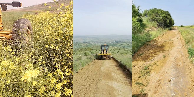 TARLA YOLLARI HASAT ZAMANINA HAZIRLANIYOR