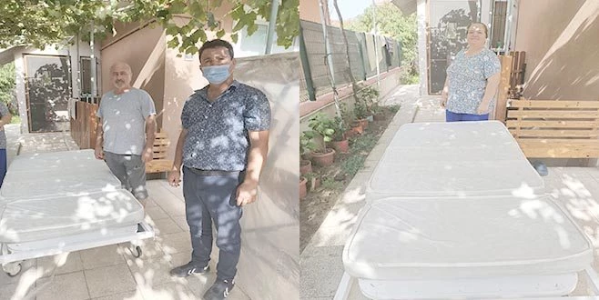 ERGENE`DE HASTA YATAĞI YARDIMLARI SÜRÜYOR