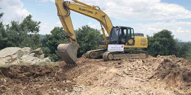 İŞ MAKİNESİ İLE KAÇAK KAZI?