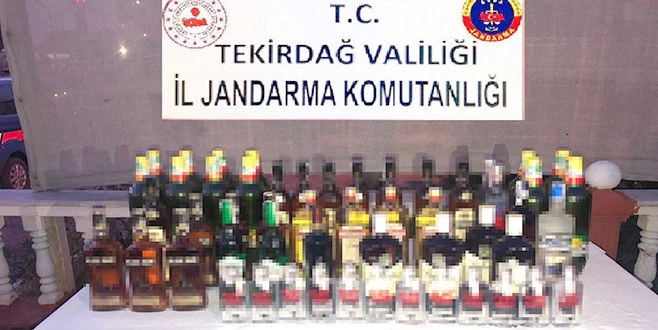 JANDARMADAN KAÇAK İÇKİ BASKINI