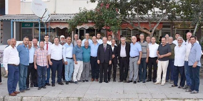 ALBAYRAK SARAY`DA HALKLA BULUŞTU