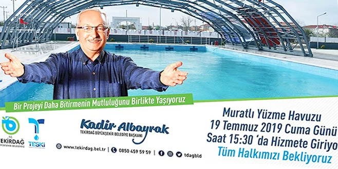 MURATLI YÜZME HAVUZU HİZMETE AÇILIYOR