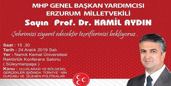 MHP GENEL BAŞKAN YARDIMCISI TEKİRDAĞ`DA 