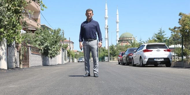 KAPAKLI BELEDİYESİ CUMHURİYET MAHALLESİ?NDE SICAK ASFALT YAPIYOR