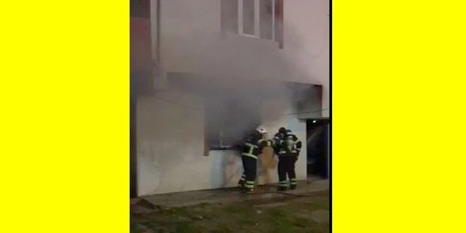 EVE ATILAN YANICI MADDE YANGIN ÇIKARDI