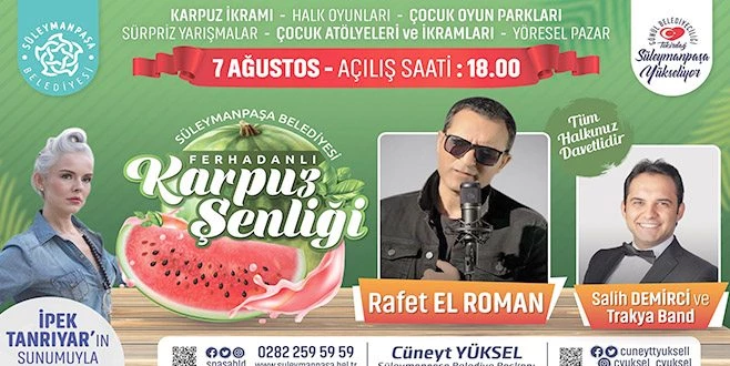 FERHADANLI KARPUZ ŞENLİĞİ 7 AĞUSTOS?TA YAPILACAK