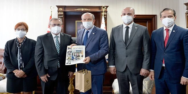 KKTC CUMHURBAŞKANI ERSİN TATAR`A, EDİRNE`DEN MİSAFİR