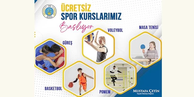 ÜCRETSİZ SPOR KURSLARI BAŞLIYOR