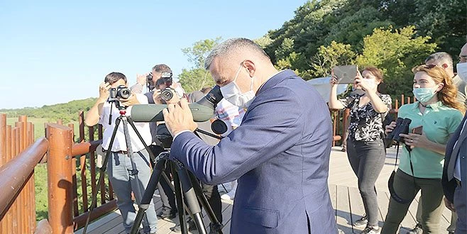 KIRKLARELİ?DE KUŞ GÖZLEM KULESİ AÇILDI