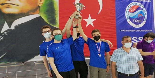 SÜLEYMANPAŞALI SPORCULAR SUALTINA DAMGA VURDU