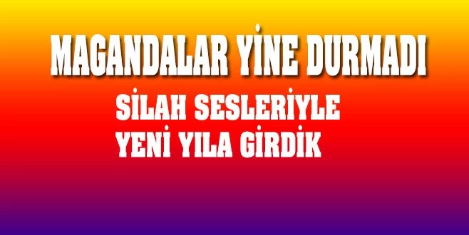 TEKİRDAĞ YENİ YILI SİLAH SESLERİ İLE KARŞILADI