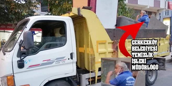 BELEDİYE İŞÇİLERİ CHP`Lİ YÖNETİCİYE HAFTA SONU MESAİSİ YAPTI