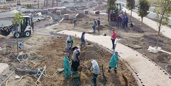MASAL PARK`TA ÇALIŞMALAR HIZLA İLERLİYOR