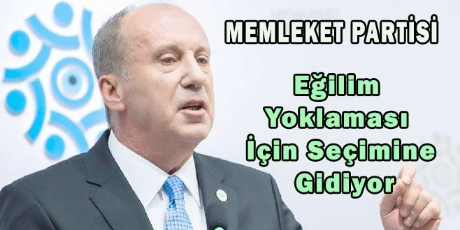 MEMLEKET PARTİSİ`NDEN EĞİLİM YOKLAMASI