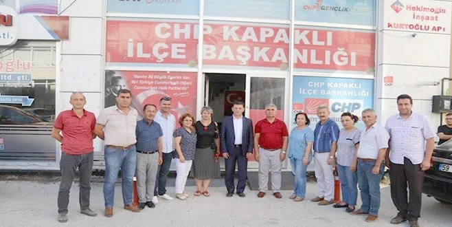 BAŞKAN ÇETİN?DEN CHP İLÇE TEŞKİLATI`NA ZİYARET