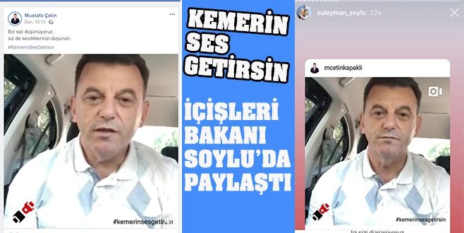 KEMERİN SES GETİRSİN KAMPANYASINA KATILDI
