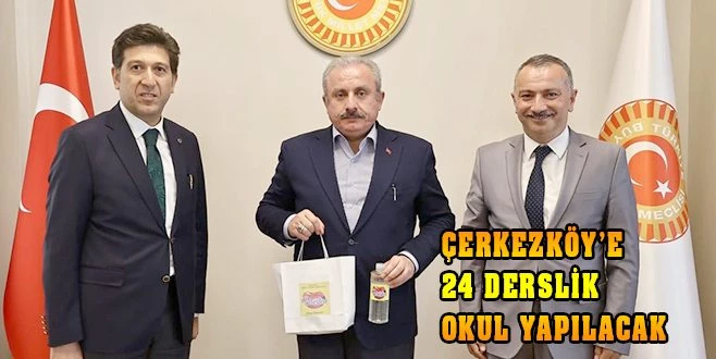 TBMM BAŞKANI ŞENTOP?UN YANINDAN OKUL MÜJDESİ VERDİLER
