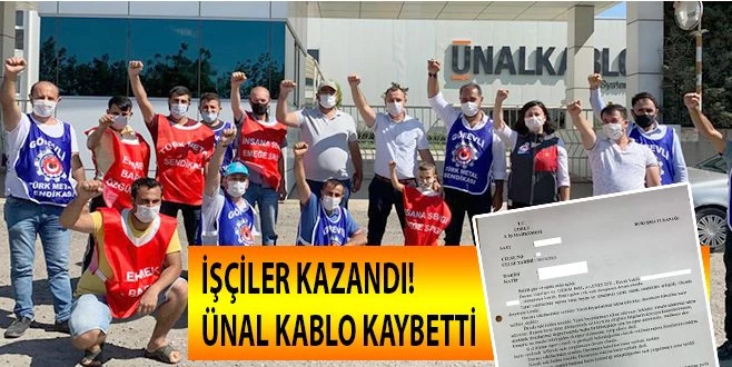 TMS İŞÇİLERİ BİR YILLIK MÜCADELEYİ KAZANDILAR