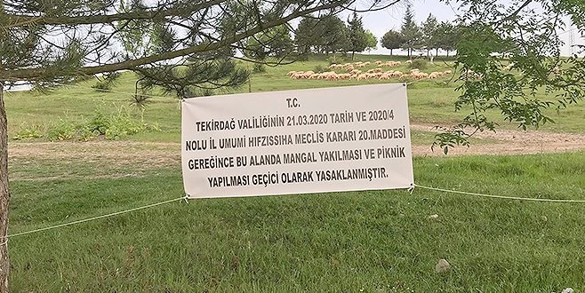 PİKNİKÇİLERE KORONA CEZASI KESİLDİ