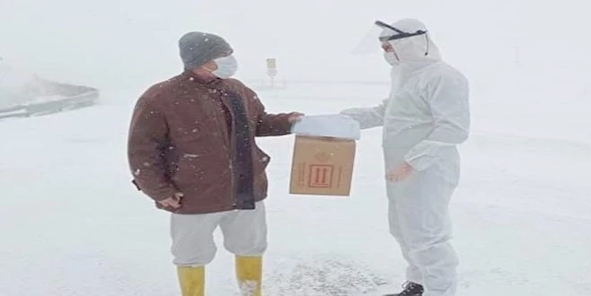 FİLYASYON EKİPLERİ KAR KIŞ DEMİYOR