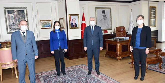 VALİ YILDIRIM`A İŞÇİ VE İŞ GÜVENLİĞİ HAFTASI ZİYARETİ