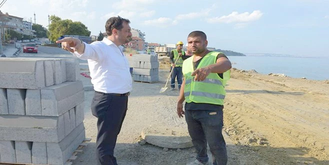 BARBAROS LİMAN YOLU YENİLENİYOR